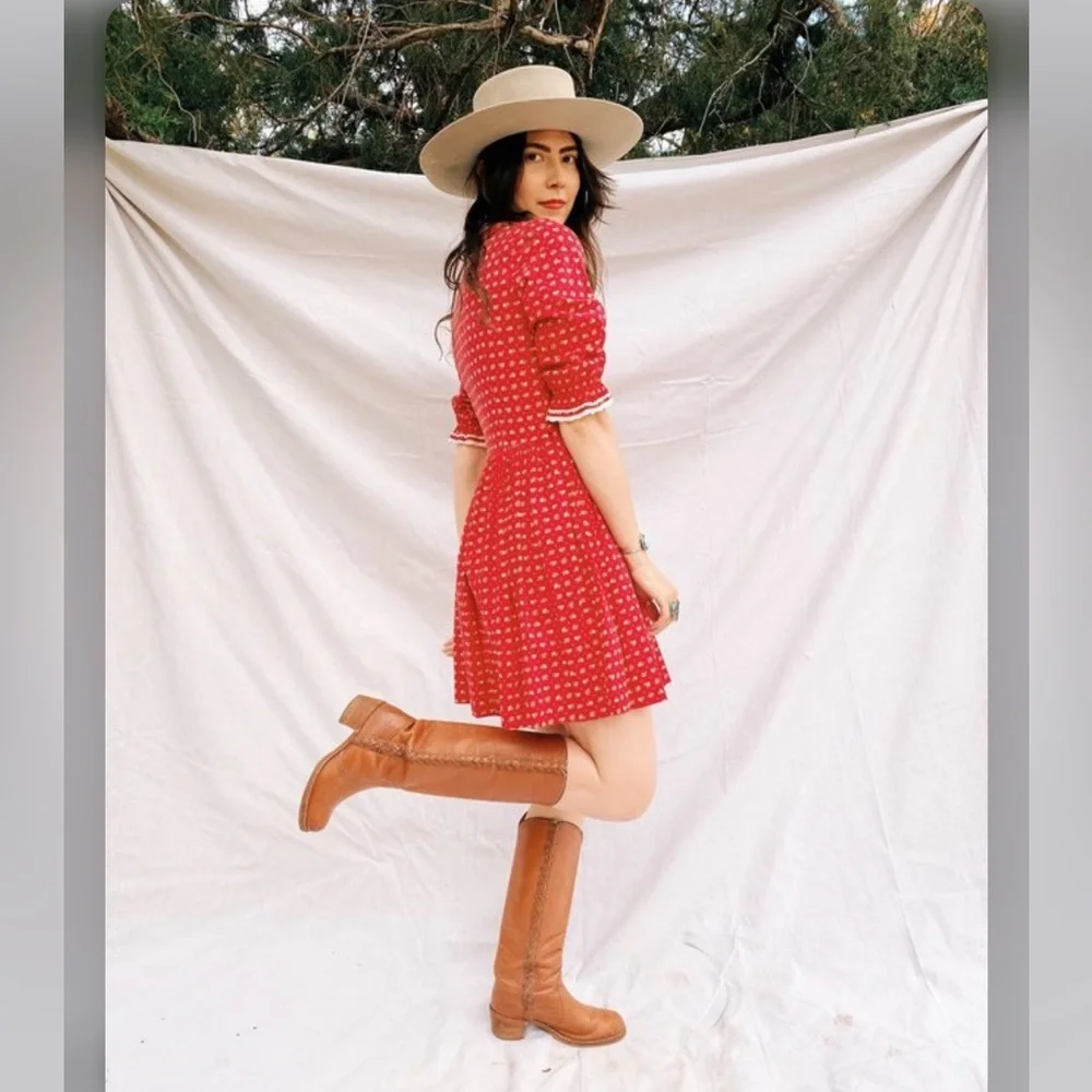 Frye Tan Leather Knee-High Boots - Picture 2 of 11